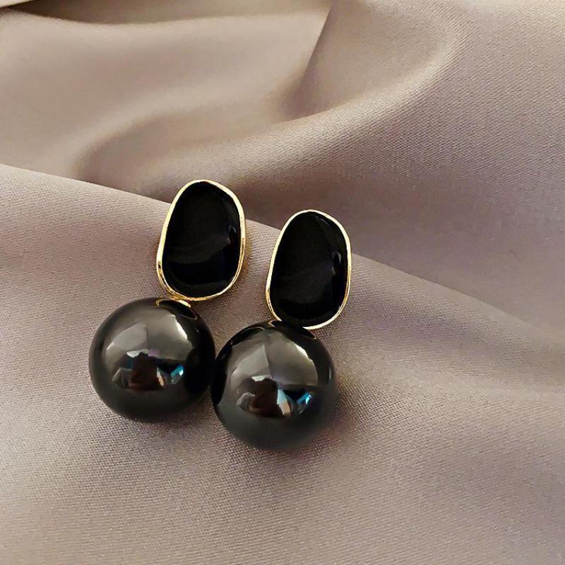 Pearl Stud Earrings - العلامة التجارية الكبيرة الدرجة العالية نوبل