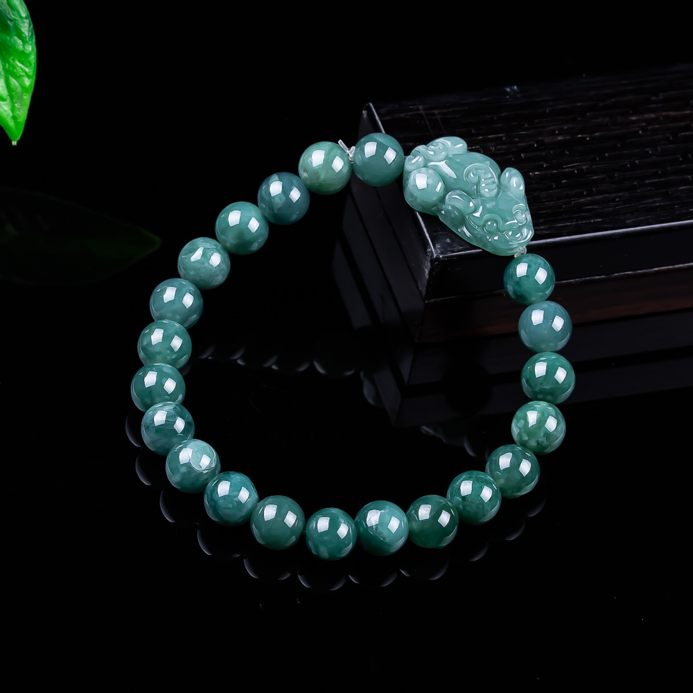 Jewelry & Watches Spółka Z Ograniczoną Odpowiedzialnością - سوار بيكسيو من اليشم البورمي الطبيعي،