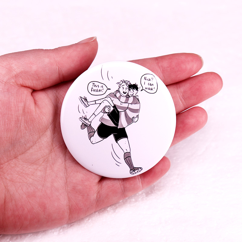Heartstopper Pinback زر دبوس L - مراجعة Nick'S Jewelry & Watches Reviews وسعره