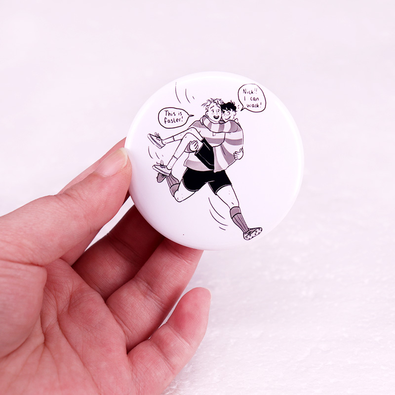 Heartstopper Pinback زر دبوس L - مراجعة Nick'S Jewelry & Watches Reviews وسعره