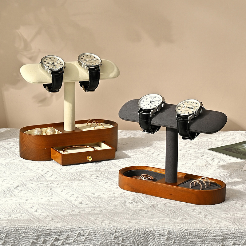 Oirlv خشب متين ساعة منظم الرف  - مراجعة Jewelry And Watches Box وسعره