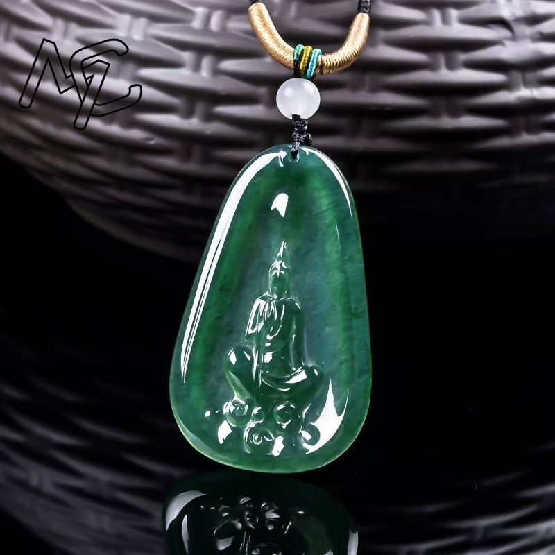 قلادة بوذا من الزمرد الطبيعي ا - مراجعة Jewelry & Watches Spółka Z Ograniczoną Odpowiedzialnością وسعره