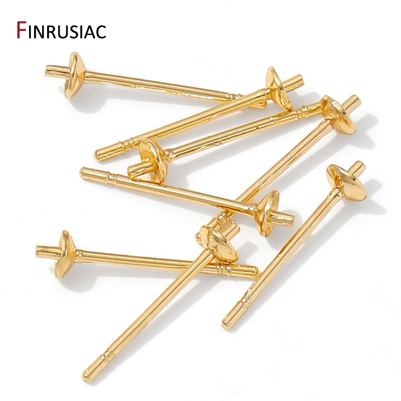 14K مطلية بالذهب أقراط نحاسية  - مراجعة Pearl Stud Earrings وسعره