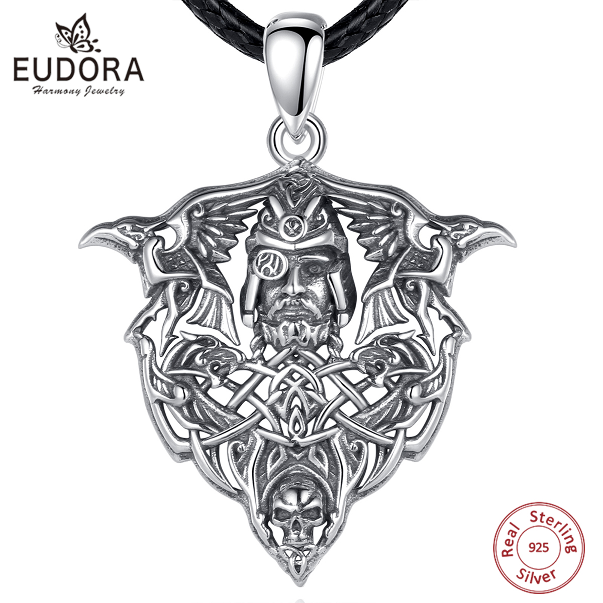 يودورا 925 فضة فايكنغ الغراب ا - مراجعة Wolf Jewelry & Watches Tampa وسعره