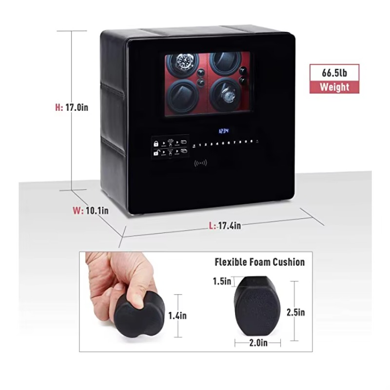 صندوق فاخر لحفظ ولف الساعات بـ - مراجعة Jewelry And Watches Box وسعره