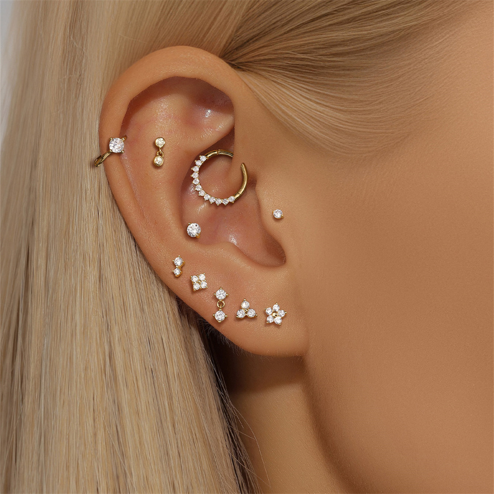 أقراط مرصعة باللؤلؤ من الزركون - مراجعة Pearl Stud Earrings وسعره
