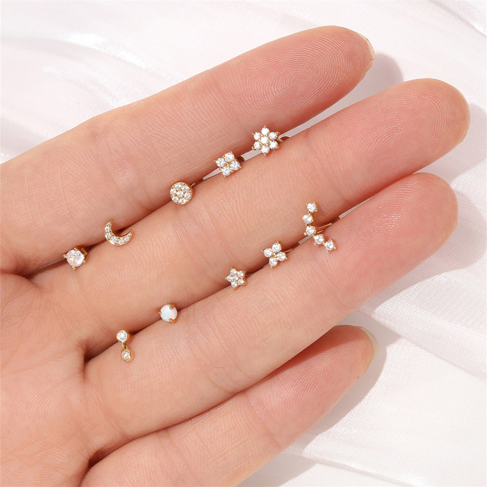 أقراط مرصعة باللؤلؤ من الزركون - مراجعة Pearl Stud Earrings وسعره