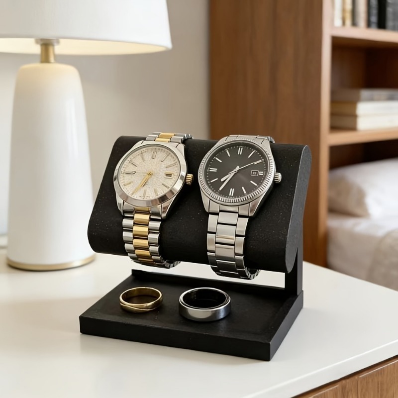 حامل عرض مزدوج للساعات والمجوه - مراجعة Jewelry And Watches Box وسعره