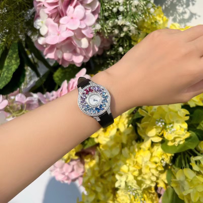 ساعة يد نسائية فاخرة وملونة، س - مراجعة Jewels In Quartz Watches وسعره