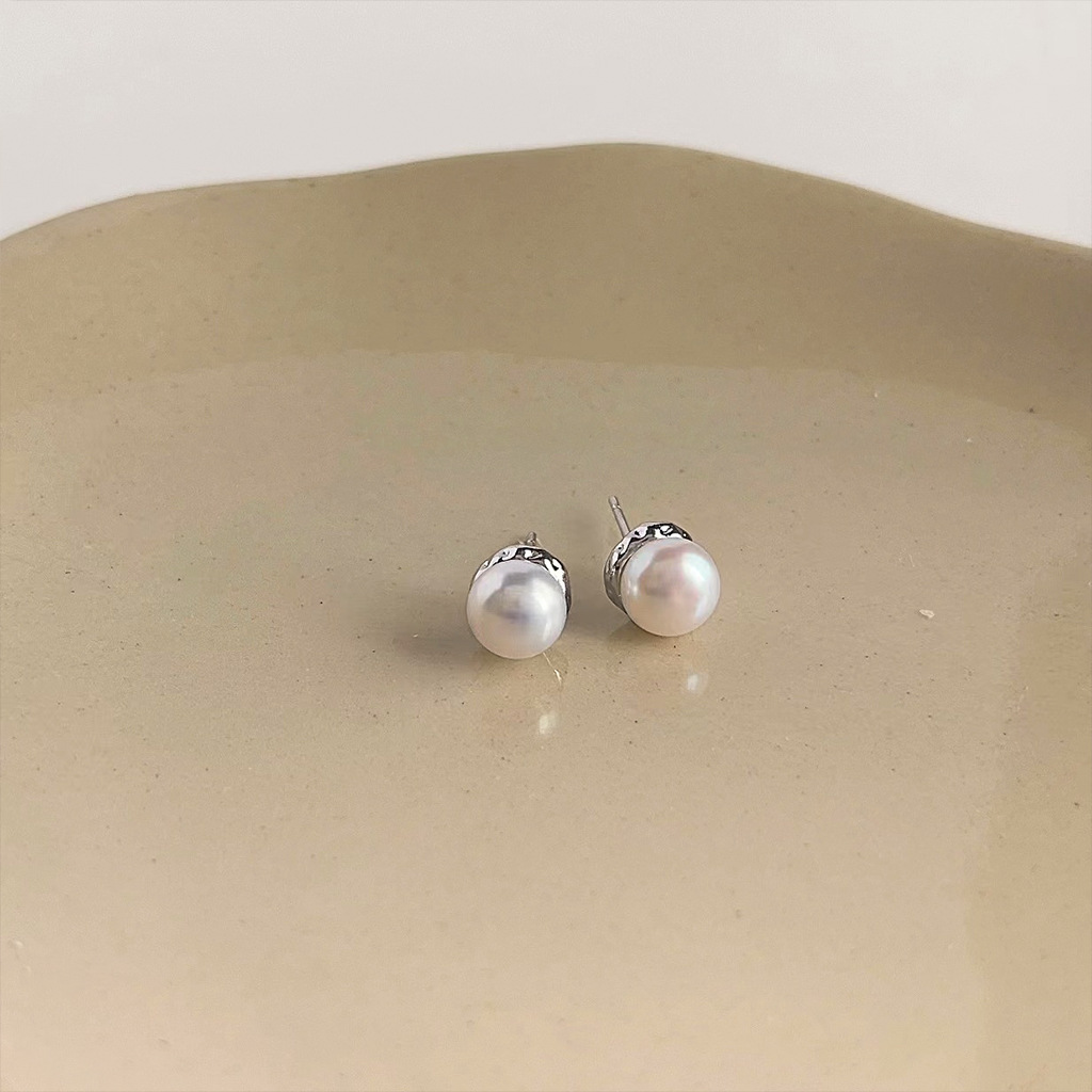 إكسسوارات يدوية الصنع، أقراط ل - مراجعة Pearl Stud Earrings وسعره