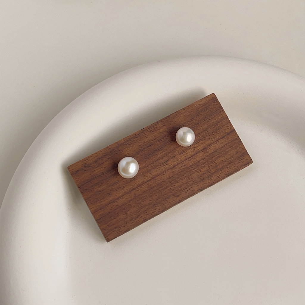 إكسسوارات يدوية الصنع، أقراط ل - مراجعة Pearl Stud Earrings وسعره
